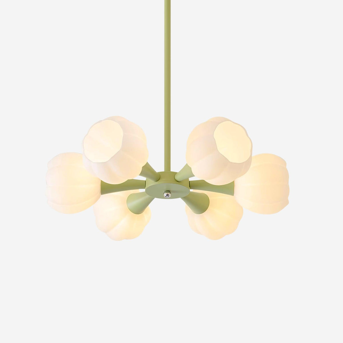 Bethel Pumpkin Glass Chandelier — product view 9