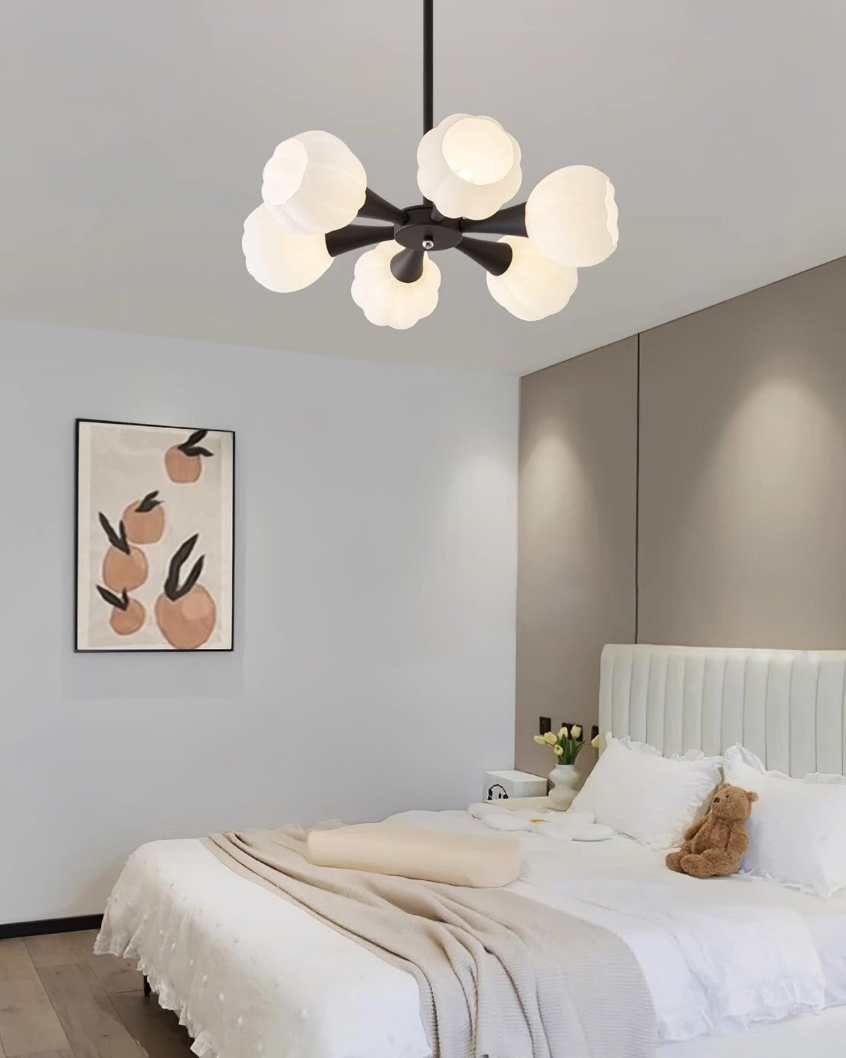 Bethel Pumpkin Glass Chandelier — product view 10
