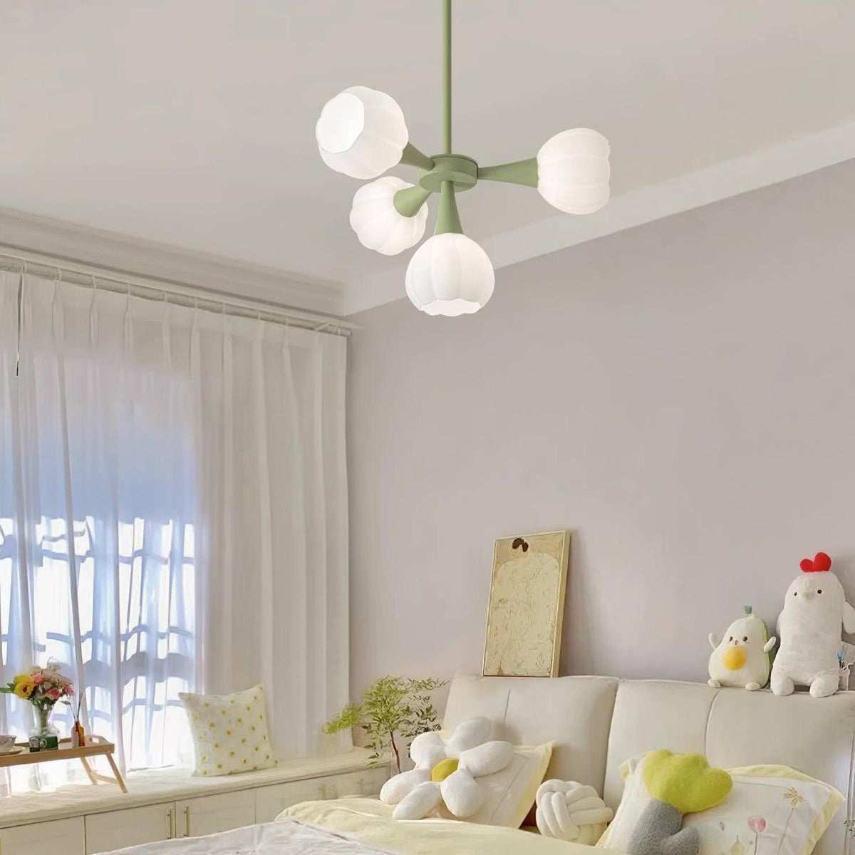 Bethel Pumpkin Glass Chandelier — product view 11