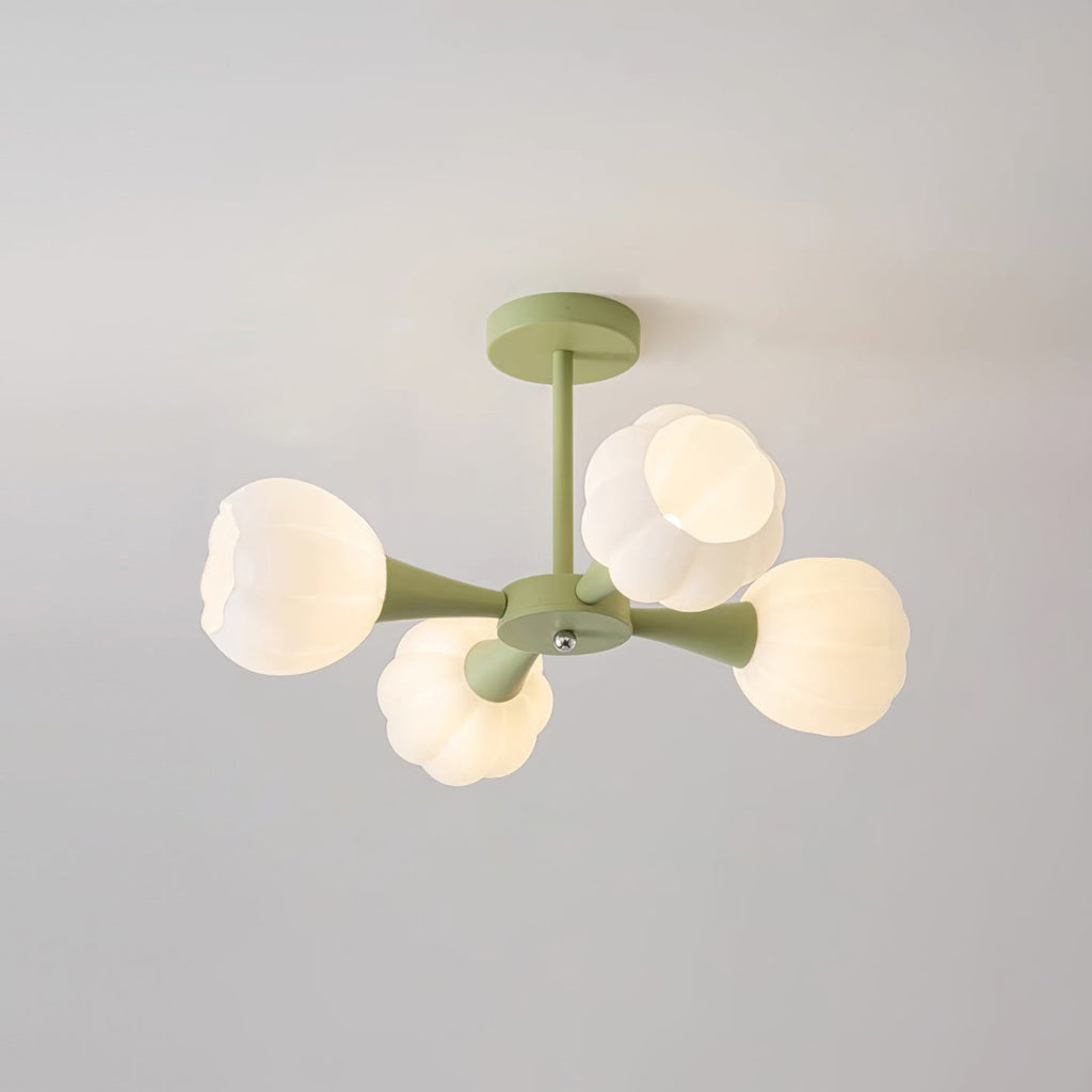 Bethel Pumpkin Glass Chandelier — product view 15