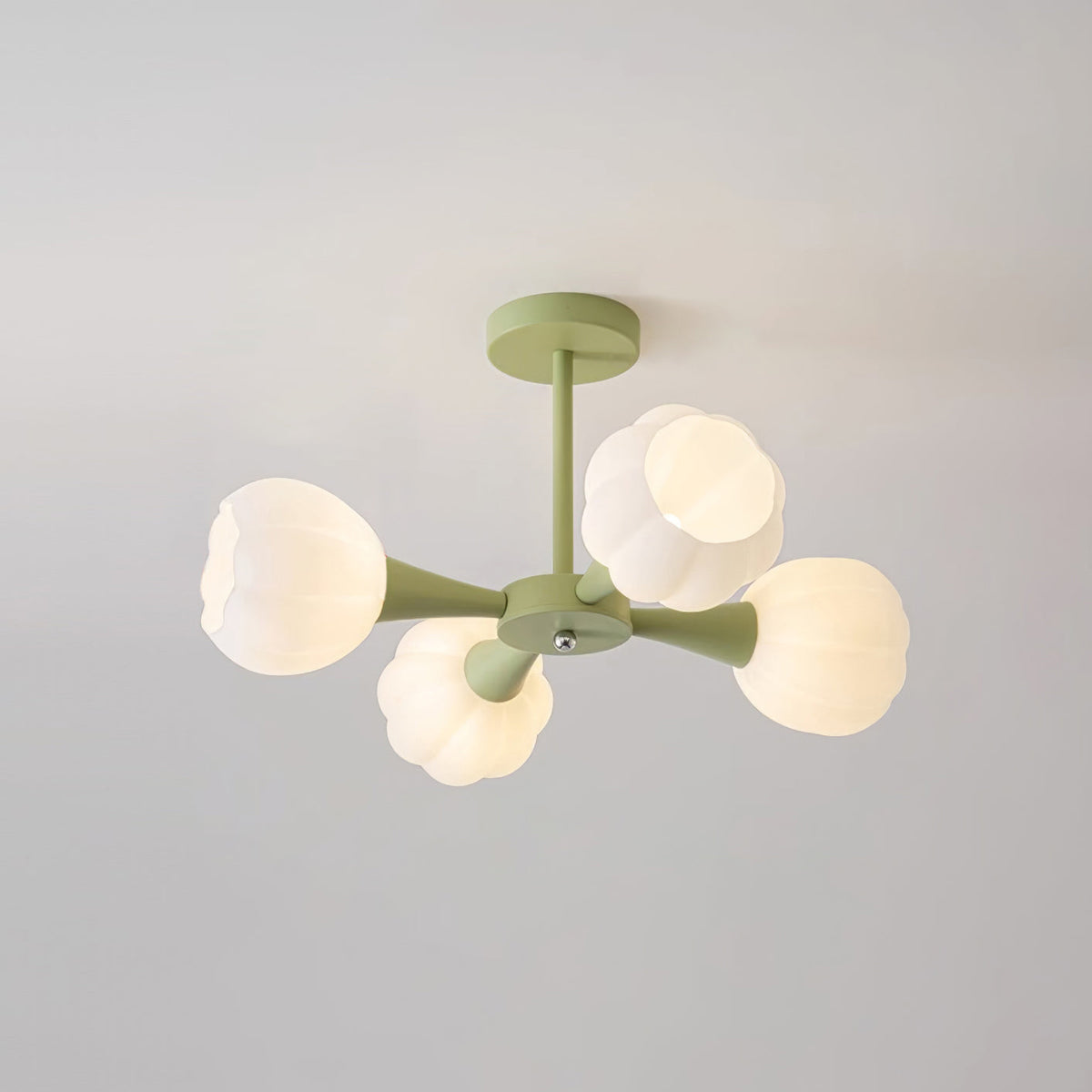 Bethel Pumpkin Glass Chandelier — product view 15