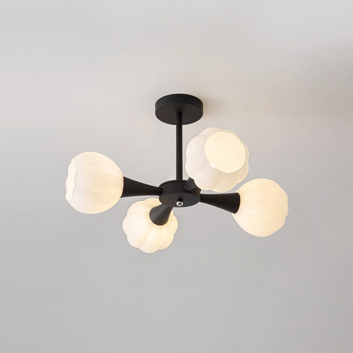Bethel Pumpkin Glass Chandelier — product view 18
