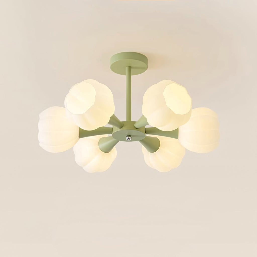 Bethel Pumpkin Glass Chandelier — product view 20