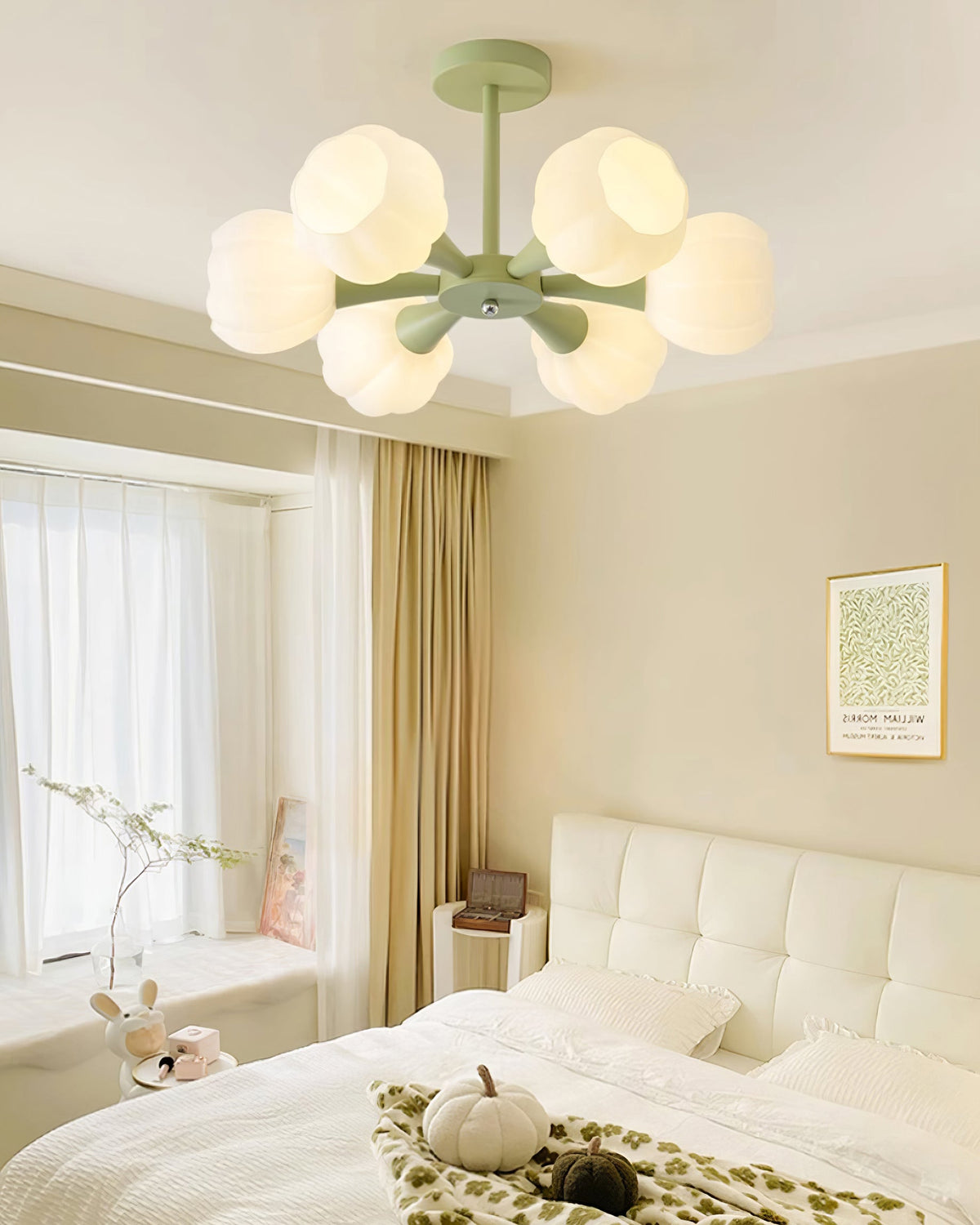 Bethel Pumpkin Glass Chandelier — product view 22