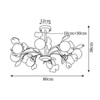 Vico Gingko Glass Chandelier — product view 6