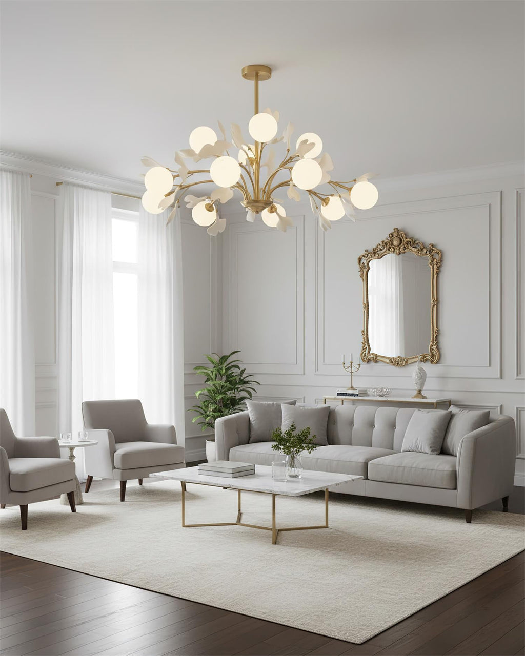 Vico Gingko Glass Chandelier — product view 15