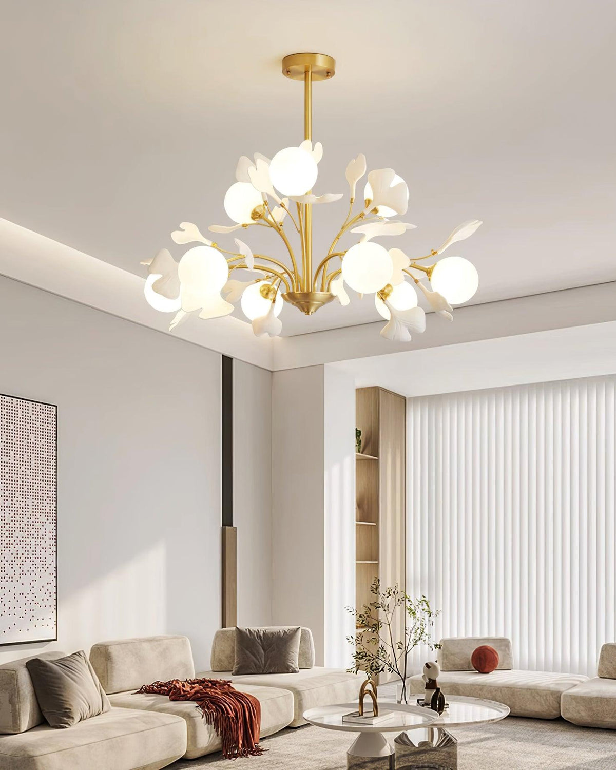 Vico Gingko Glass Chandelier — product view 20