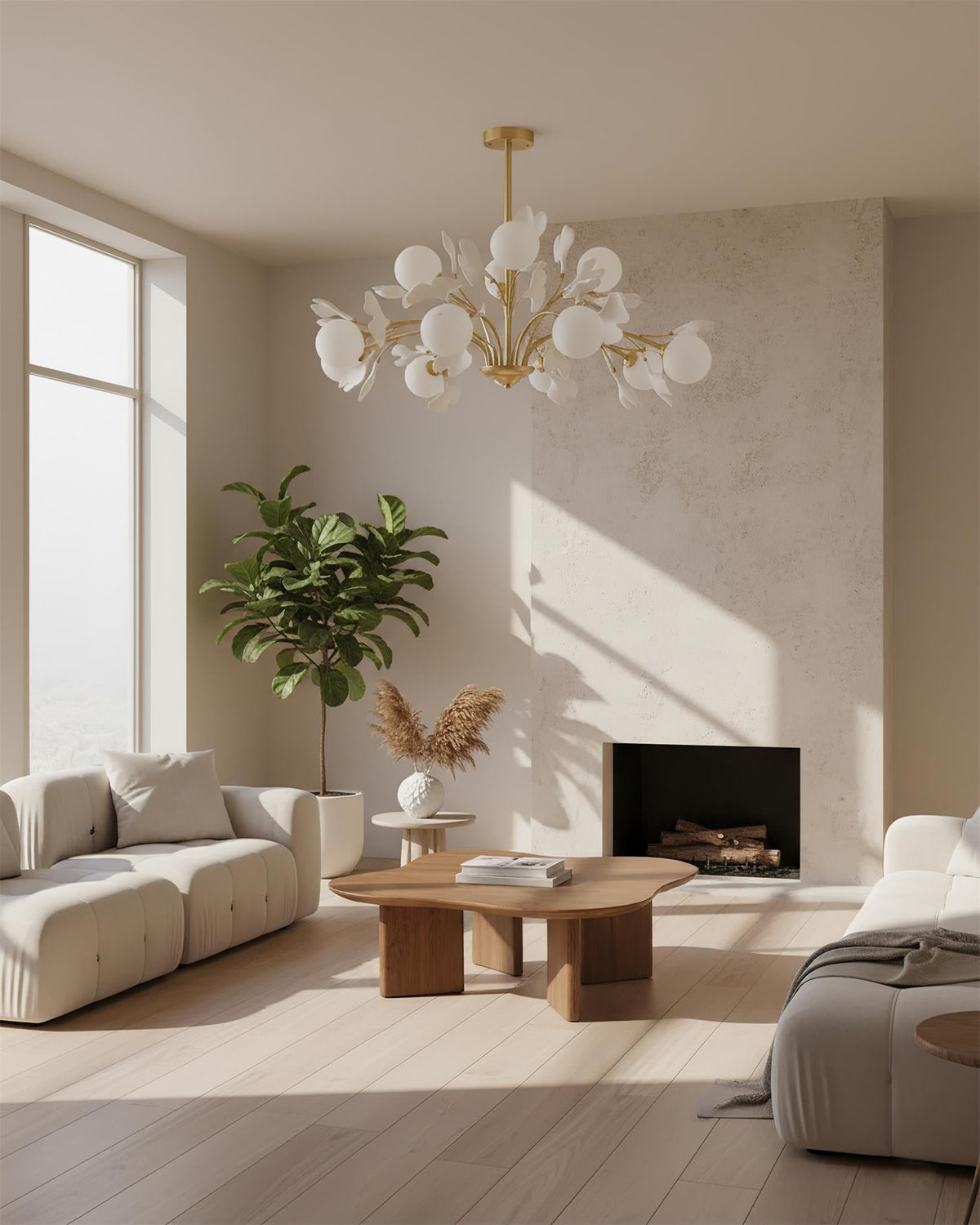 Vico Gingko Glass Chandelier — product view 45