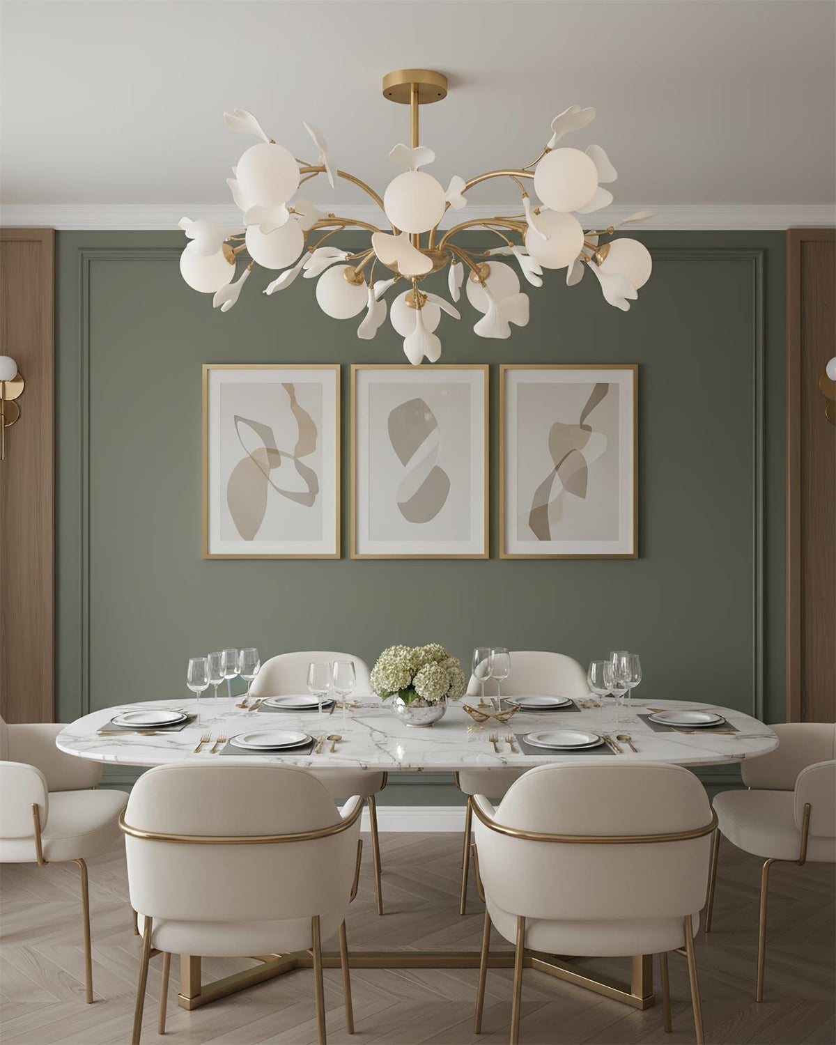 Vico Gingko Glass Chandelier — product view 46