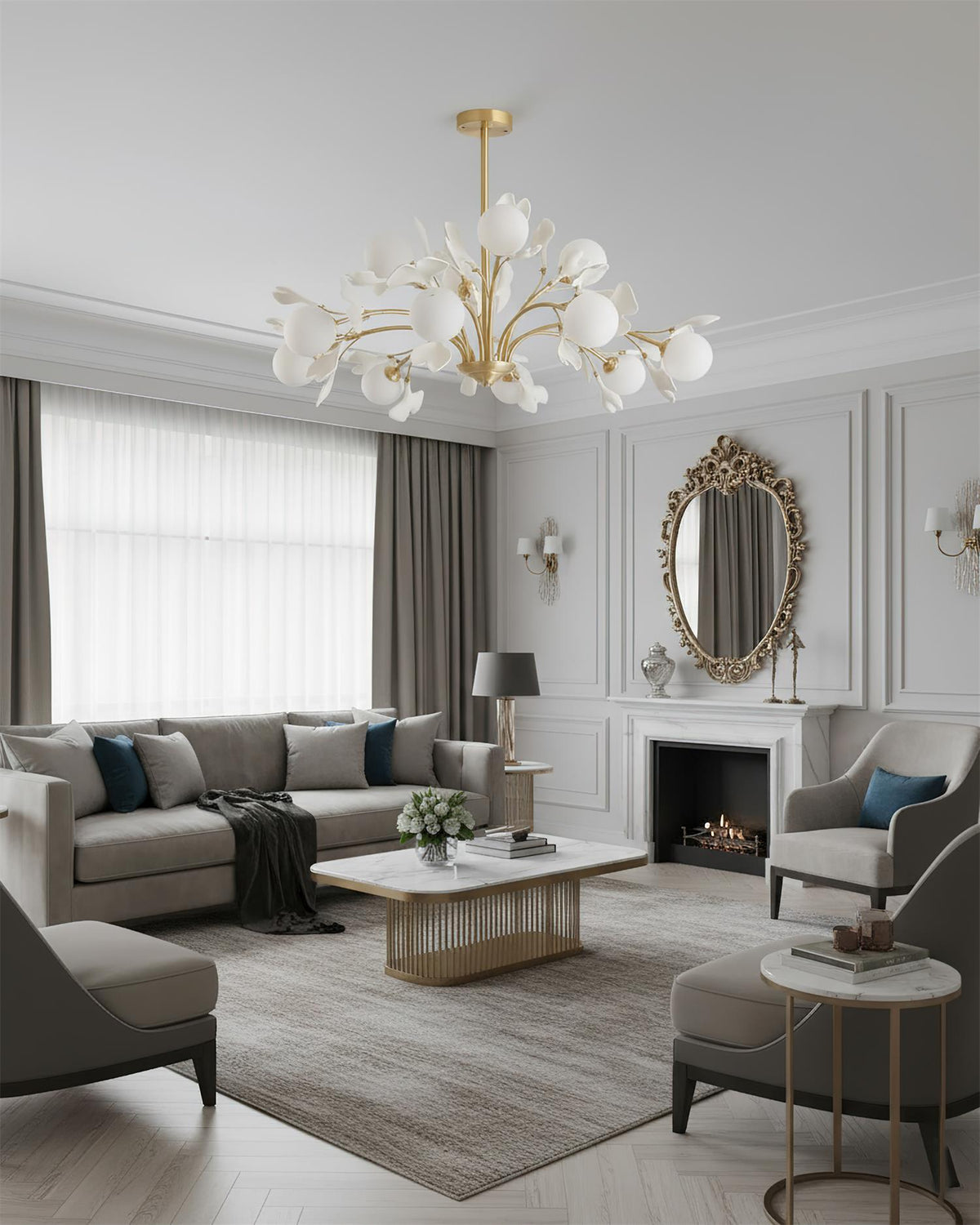 Vico Gingko Glass Chandelier — product view 47