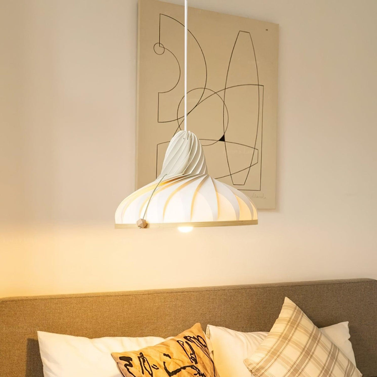 Meblo Wood Pendant Lamp — product view 2