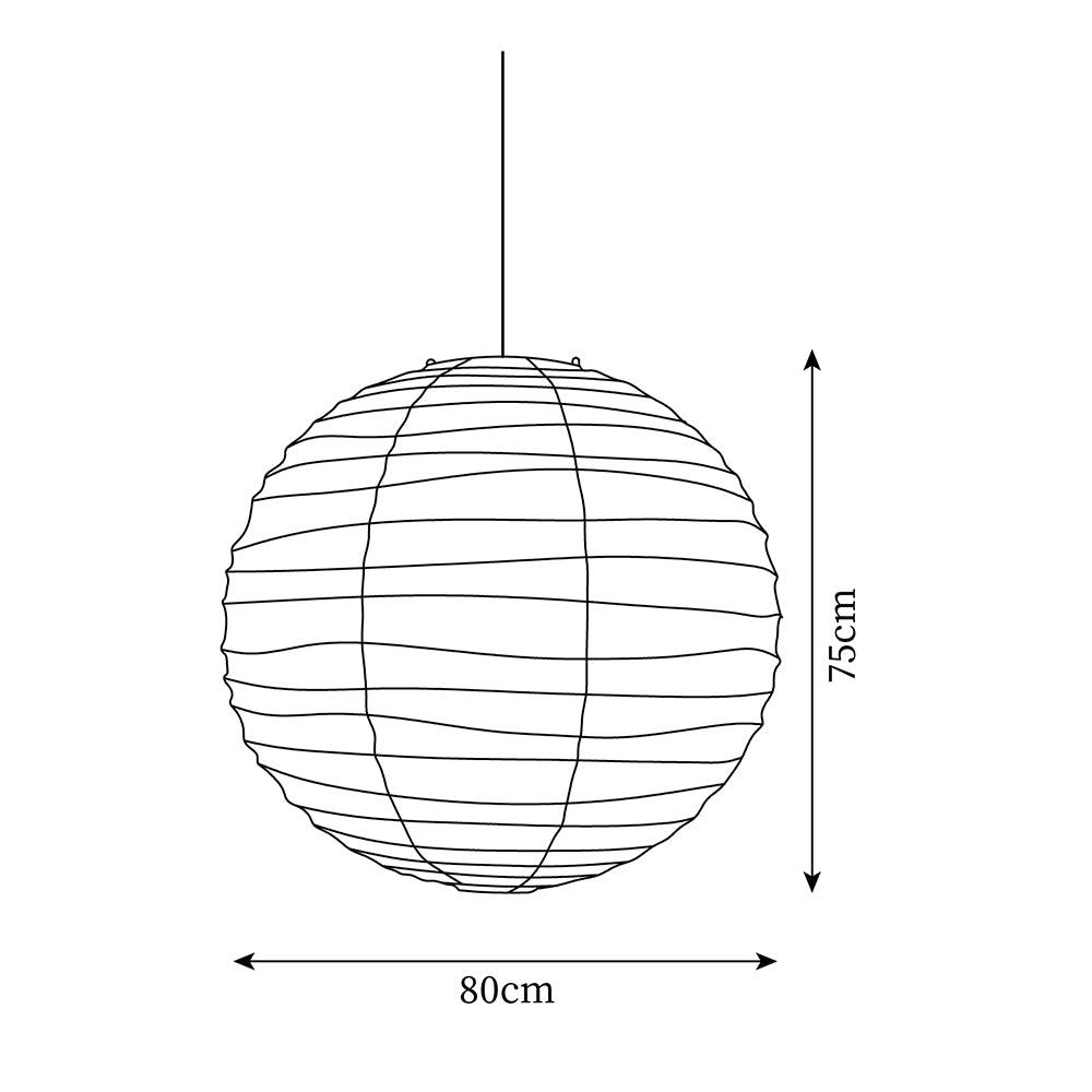 Rice Paper Pendant Lamp R15 — product view 5