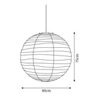 Rice Paper Pendant Lamp R15 — product view 5