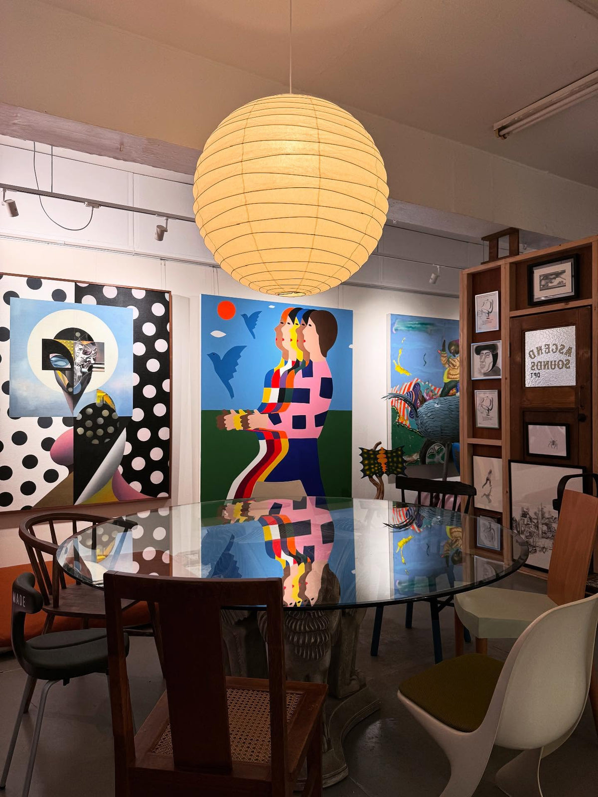 Rice Paper Pendant Lamp R15 — product view 7