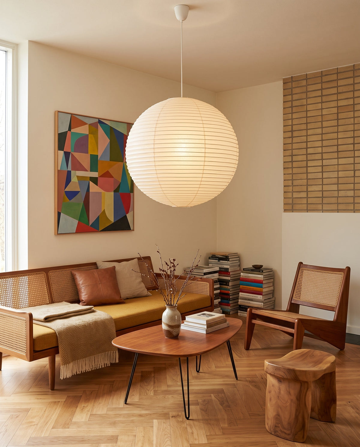 Rice Paper Pendant Lamp R16 — product view 2