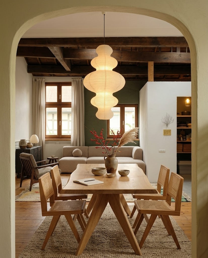 Rice Paper Pendant Lamp R17 — product view 9
