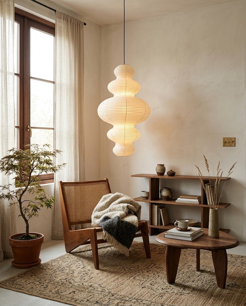 Rice Paper Pendant Lamp R17 — product view 10
