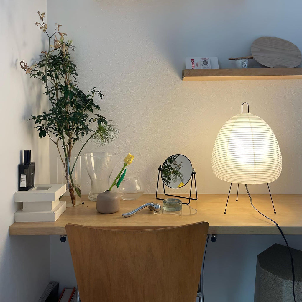 Rice Paper Table Lamp R18 — product view 4