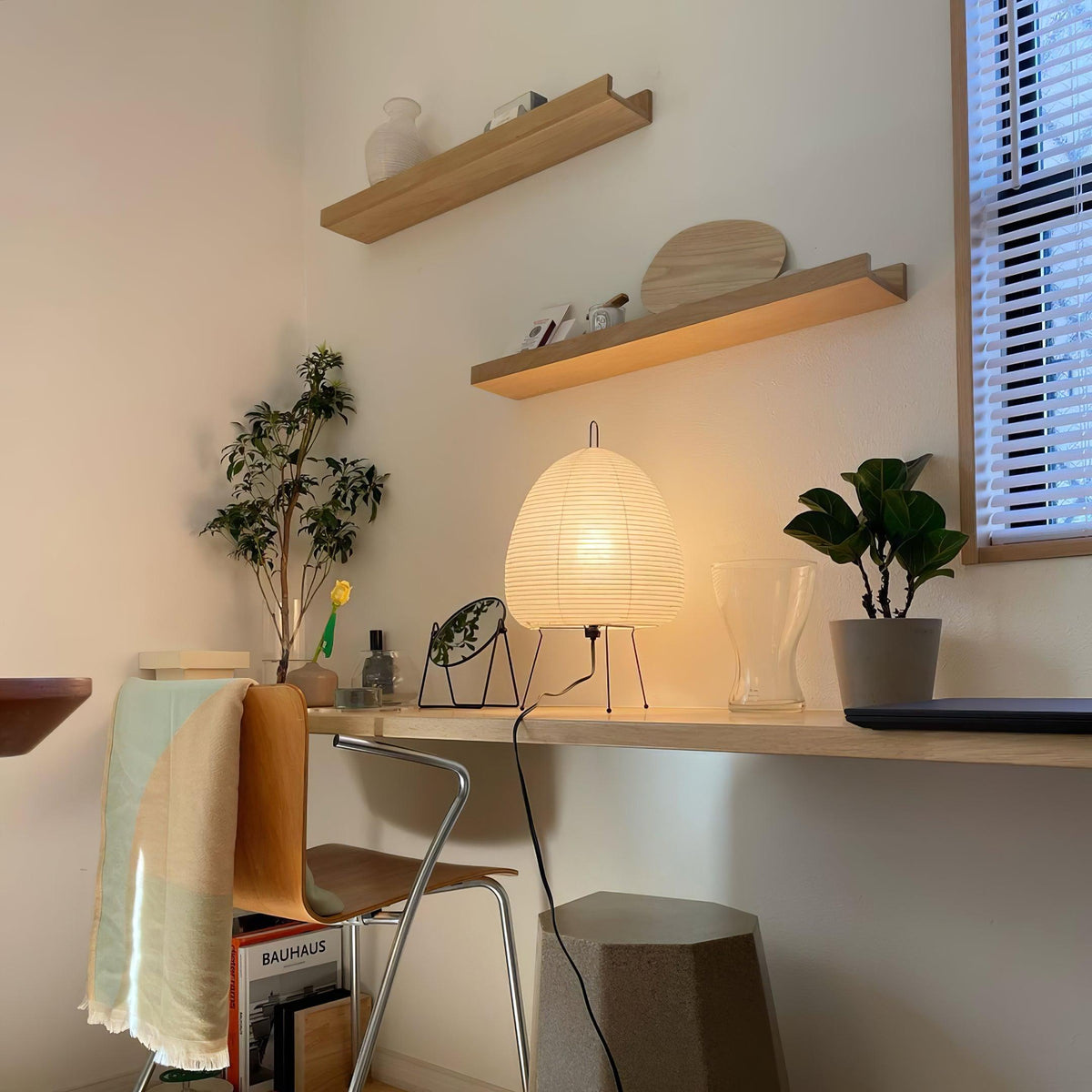 Rice Paper Table Lamp R18 — product view 6