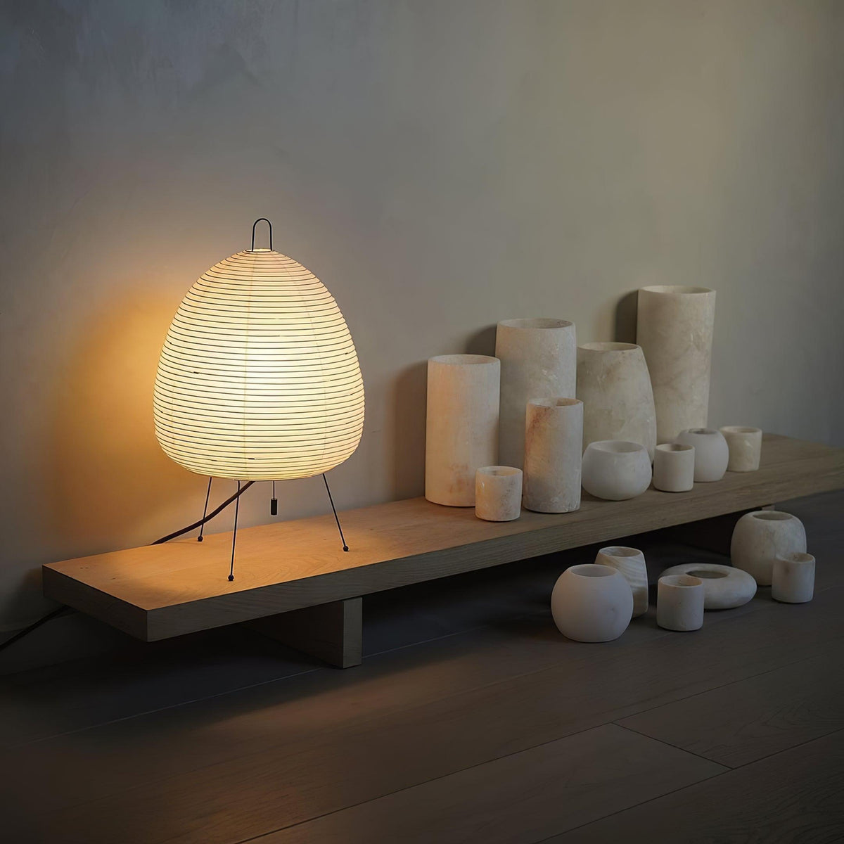 Rice Paper Table Lamp R18 — product view 10