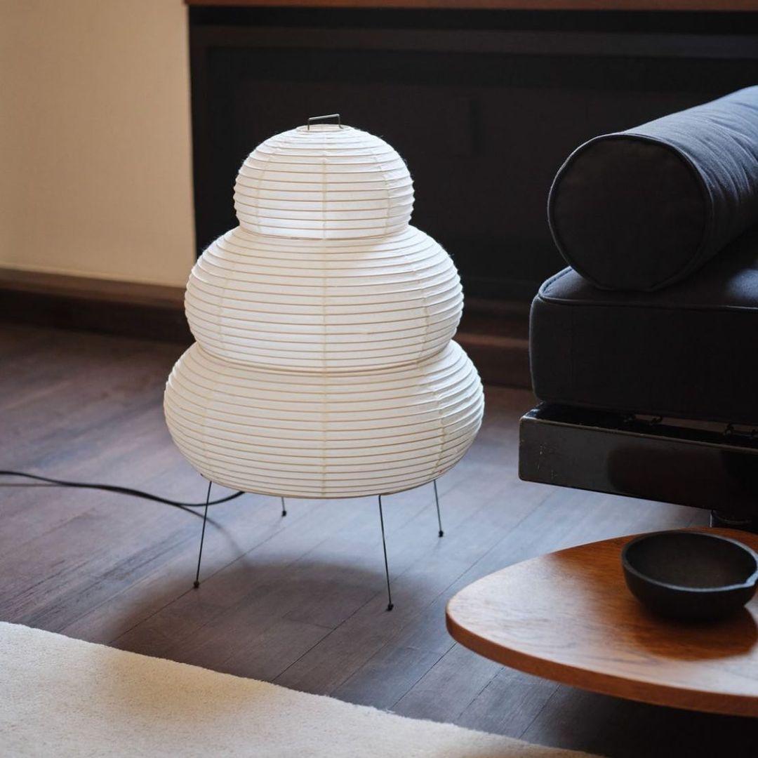 Rice Paper Table Lamp R19 — product view 3