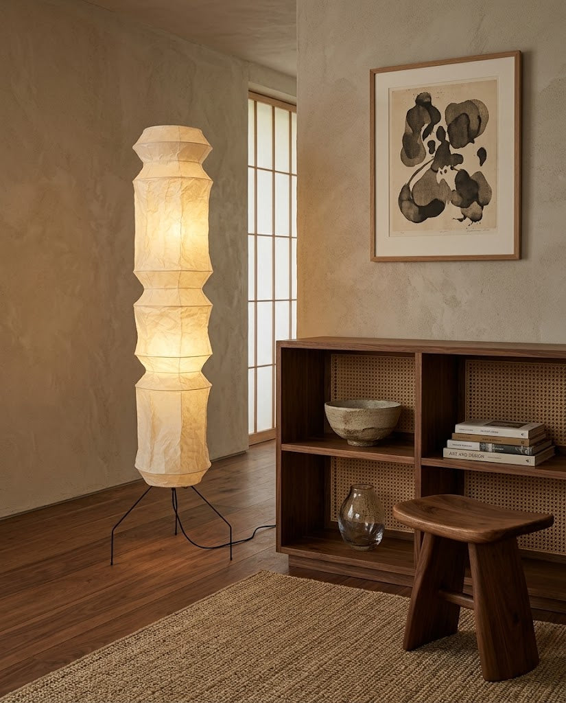 Rice Paper Floor Lamp R21 — product view 3