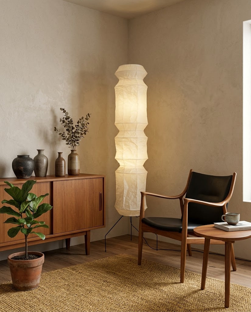 Rice Paper Floor Lamp R21 — product view 11