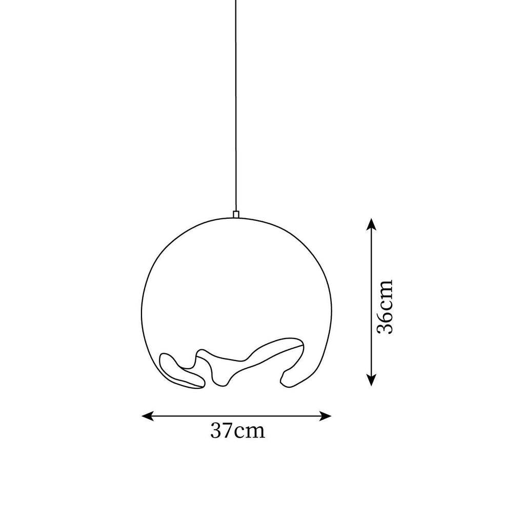 Moon Crater Metal Pendant Lamp — product view 5