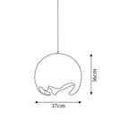 Moon Crater Metal Pendant Lamp — product view 5