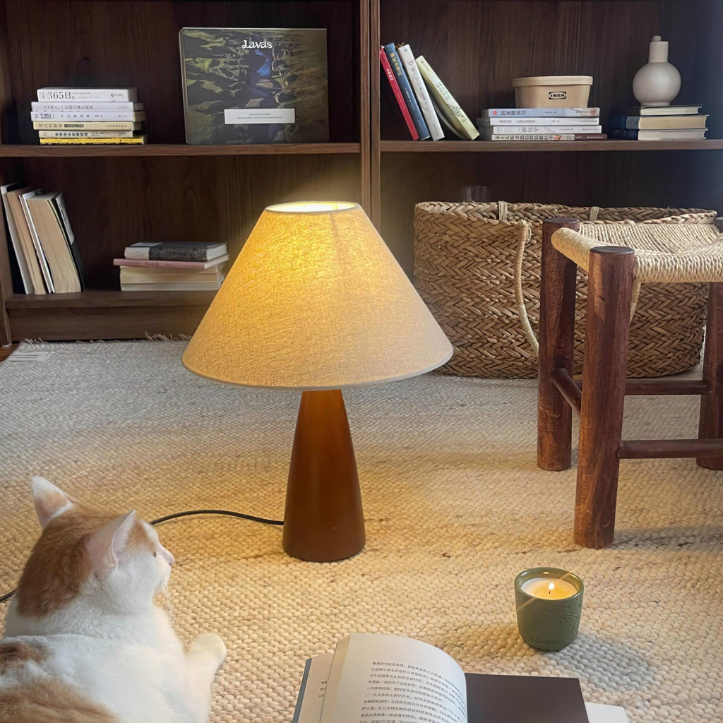 Sandstone Wood Table Lamp — product view 2