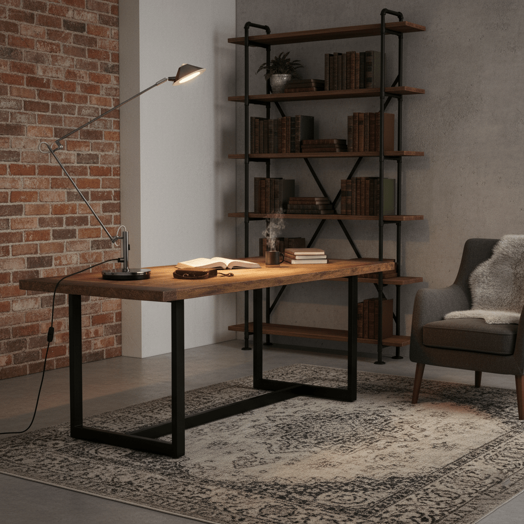 Adjustable Black Office Task Lamp — product view 3