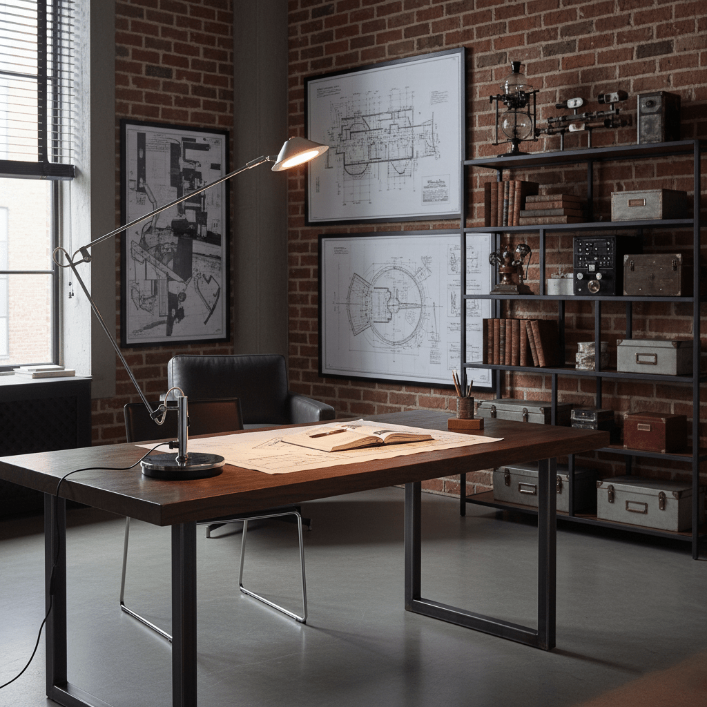 Adjustable Black Office Task Lamp — product view 4
