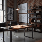 Adjustable Black Office Task Lamp — product view 4