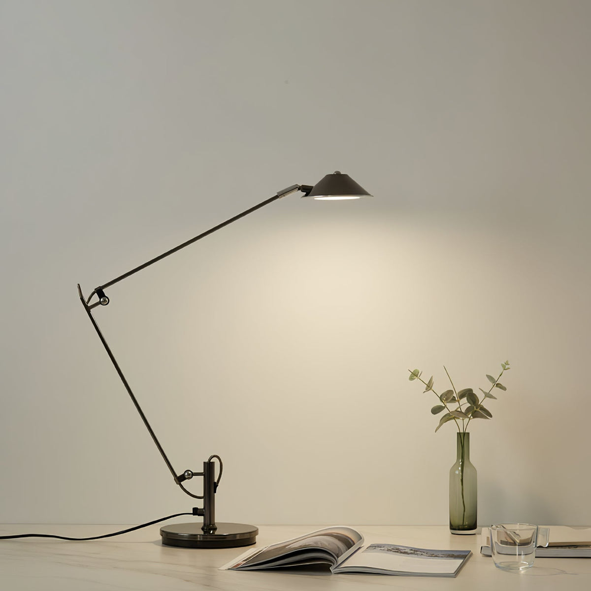 Adjustable Black Office Task Lamp — product view 8