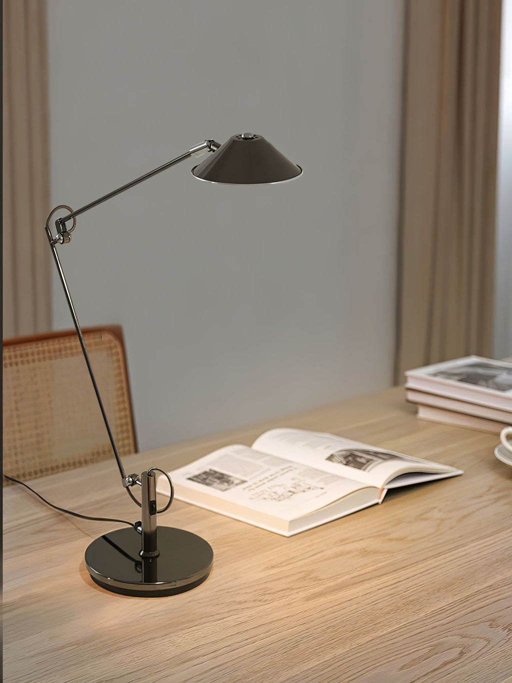 Adjustable Black Office Task Lamp — product view 10