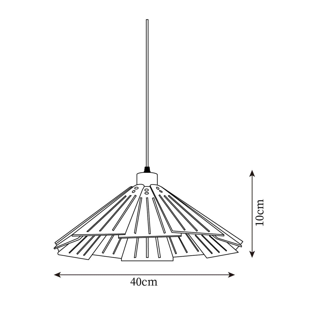 Delfina Wood Pendant Lamp — product view 5