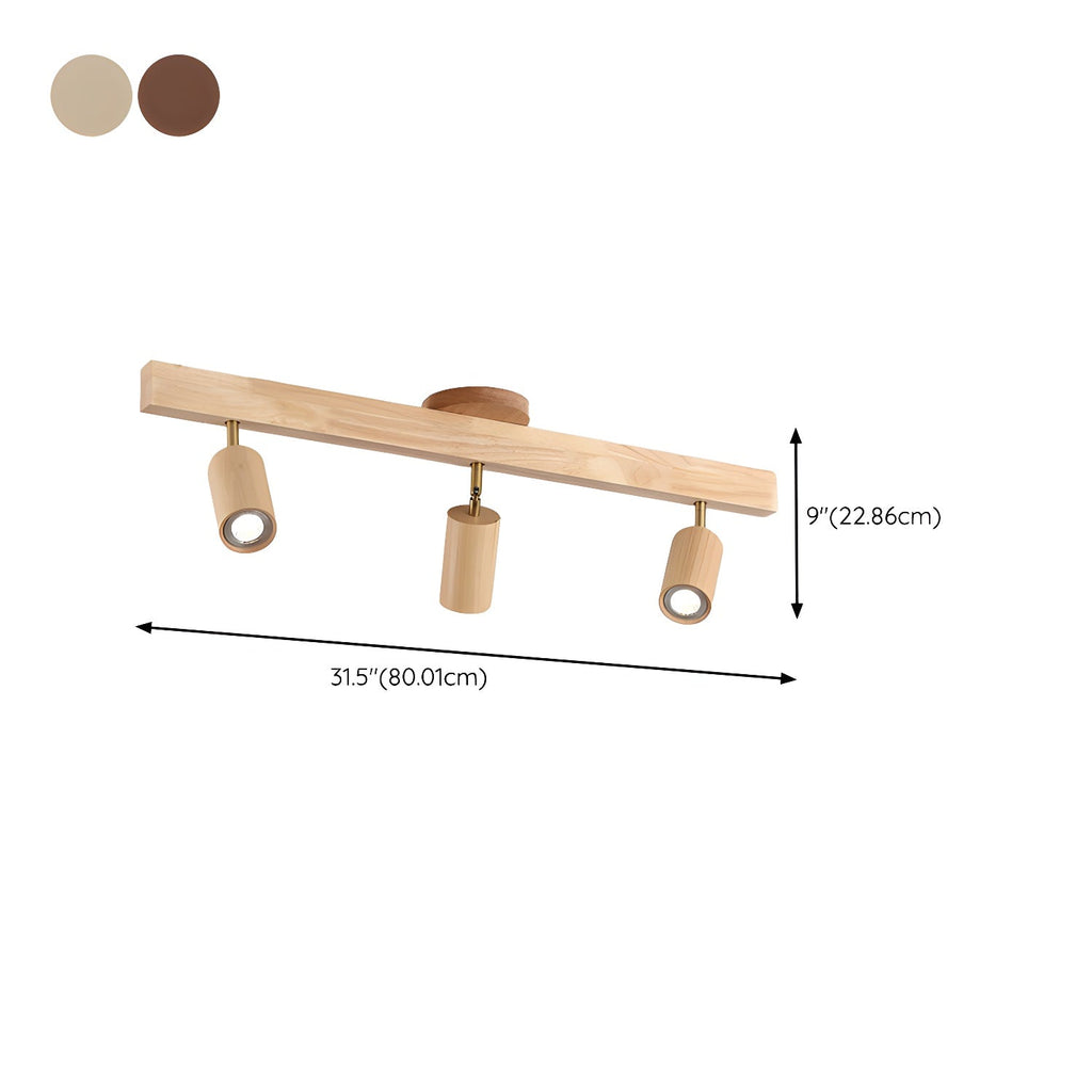 Natural Wood Beam Spotlight Light – product view 17
