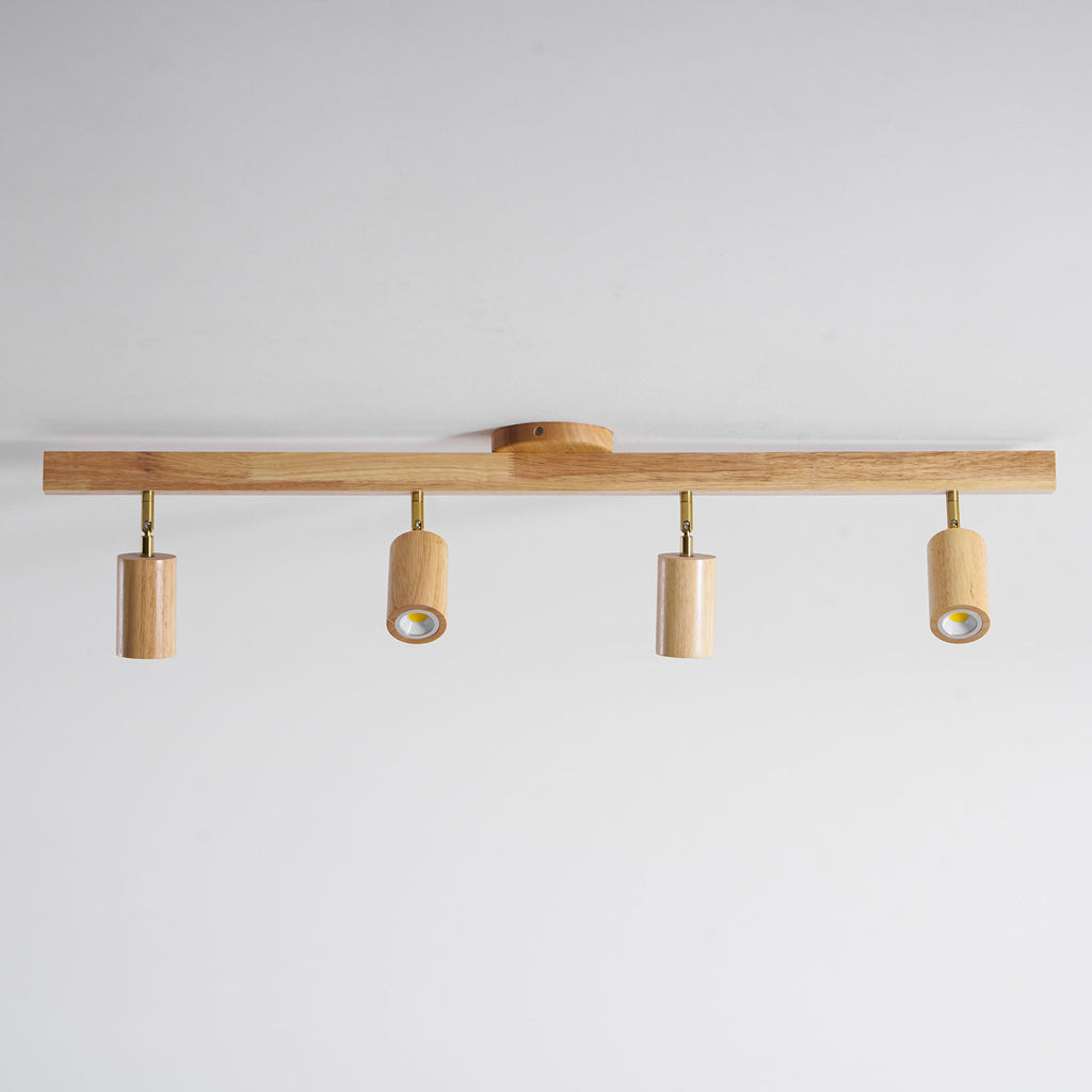 Natural Wood Beam Spotlight Light – product view 60