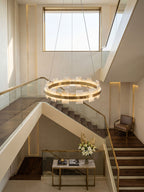Alabaster Avalon Halo Chandelier – product view 10