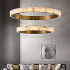 Alabaster Avalon Halo Chandelier – product view 17