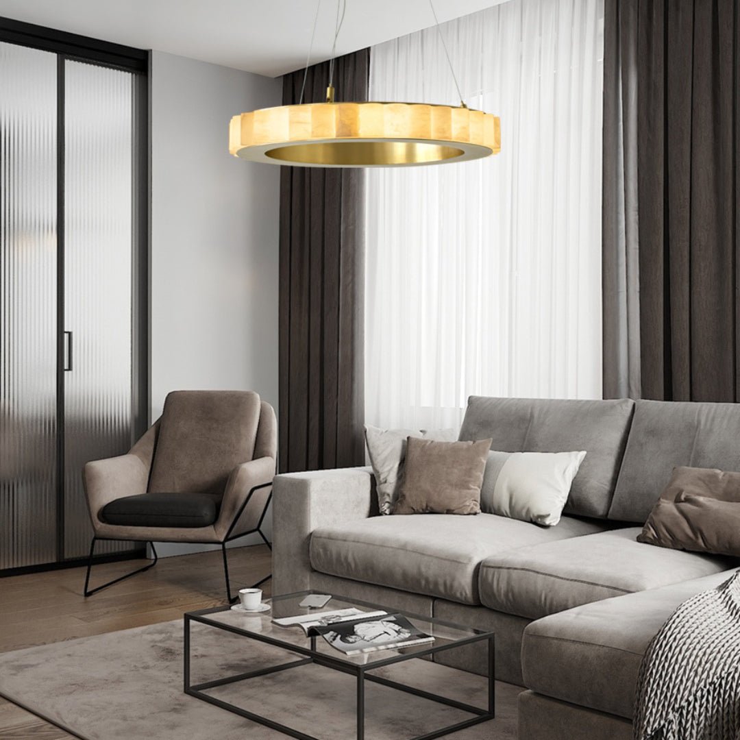 Alabaster Avalon Halo Chandelier – product view 20