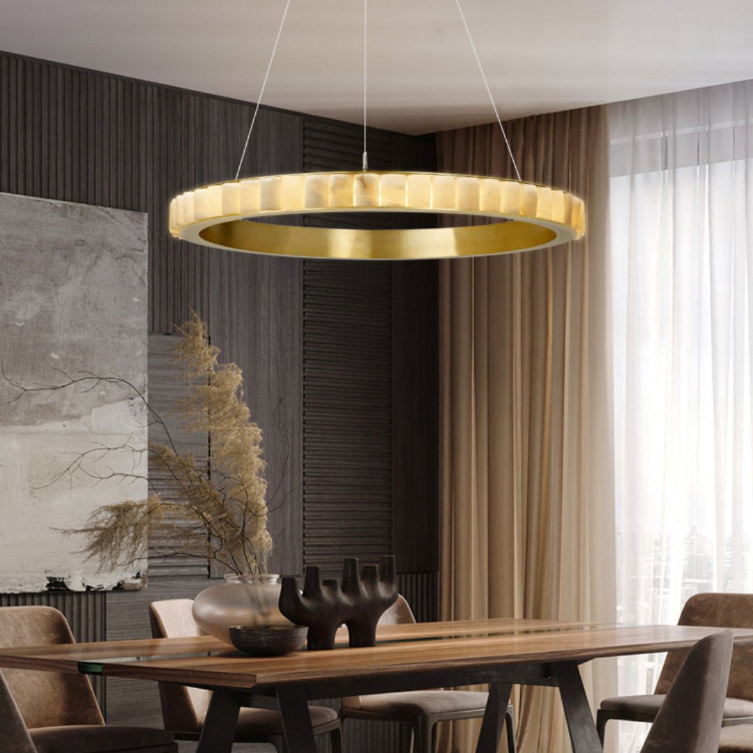 Alabaster Avalon Halo Chandelier – product view 24