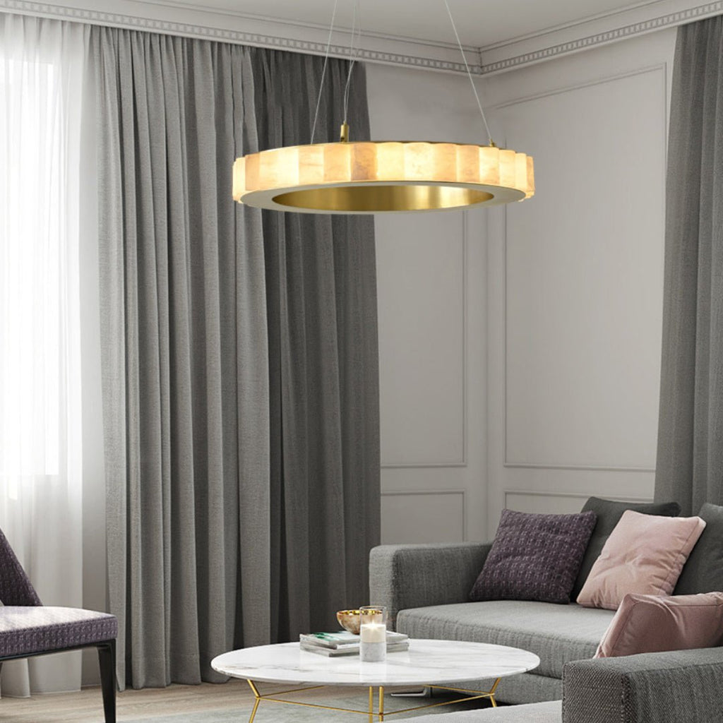 Alabaster Avalon Halo Chandelier – product view 26