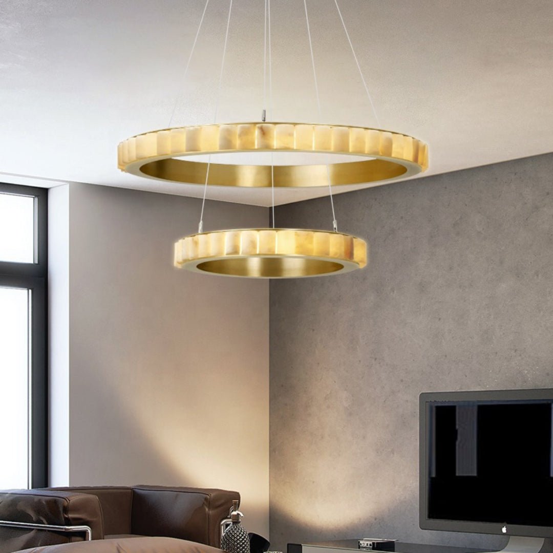 Alabaster Avalon Halo Chandelier – product view 27
