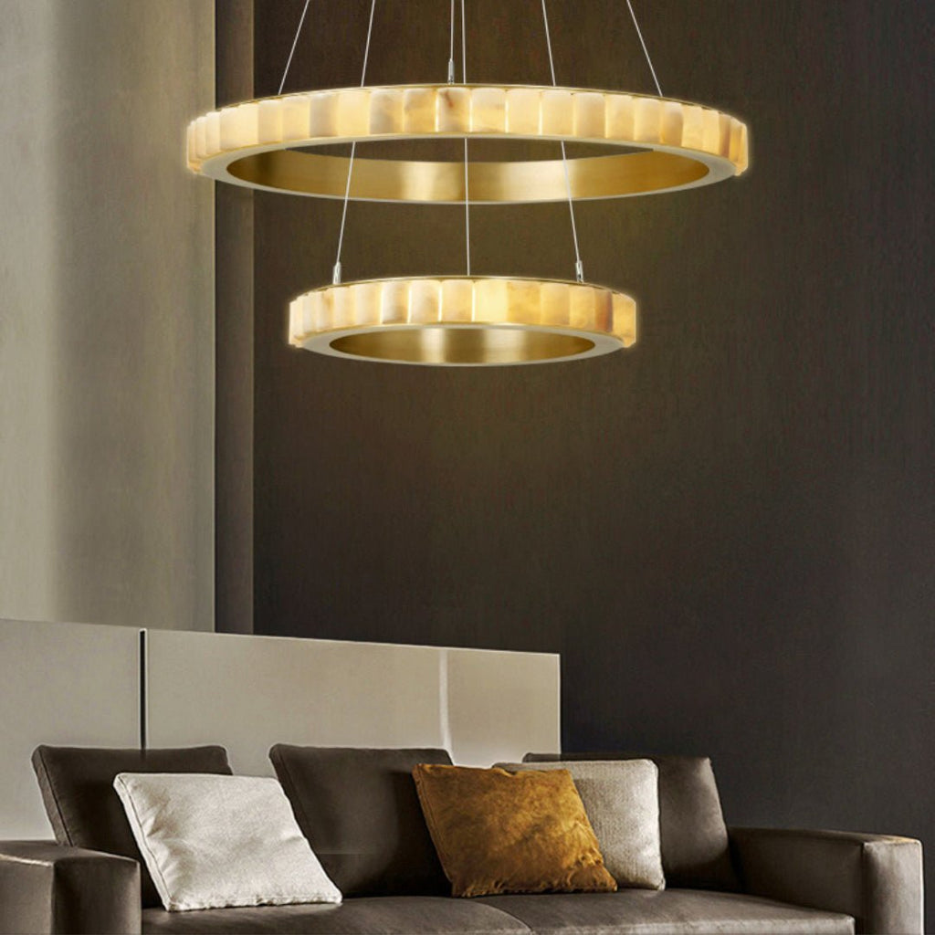 Alabaster Avalon Halo Chandelier – product view 28