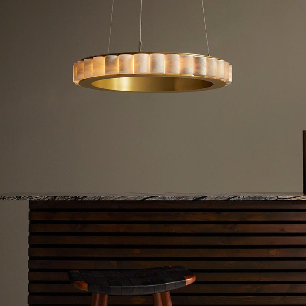 Alabaster Avalon Halo Chandelier – product view 30