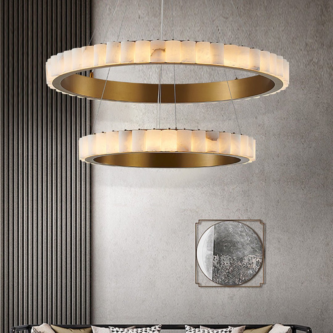 Alabaster Avalon Halo Chandelier – product view 31