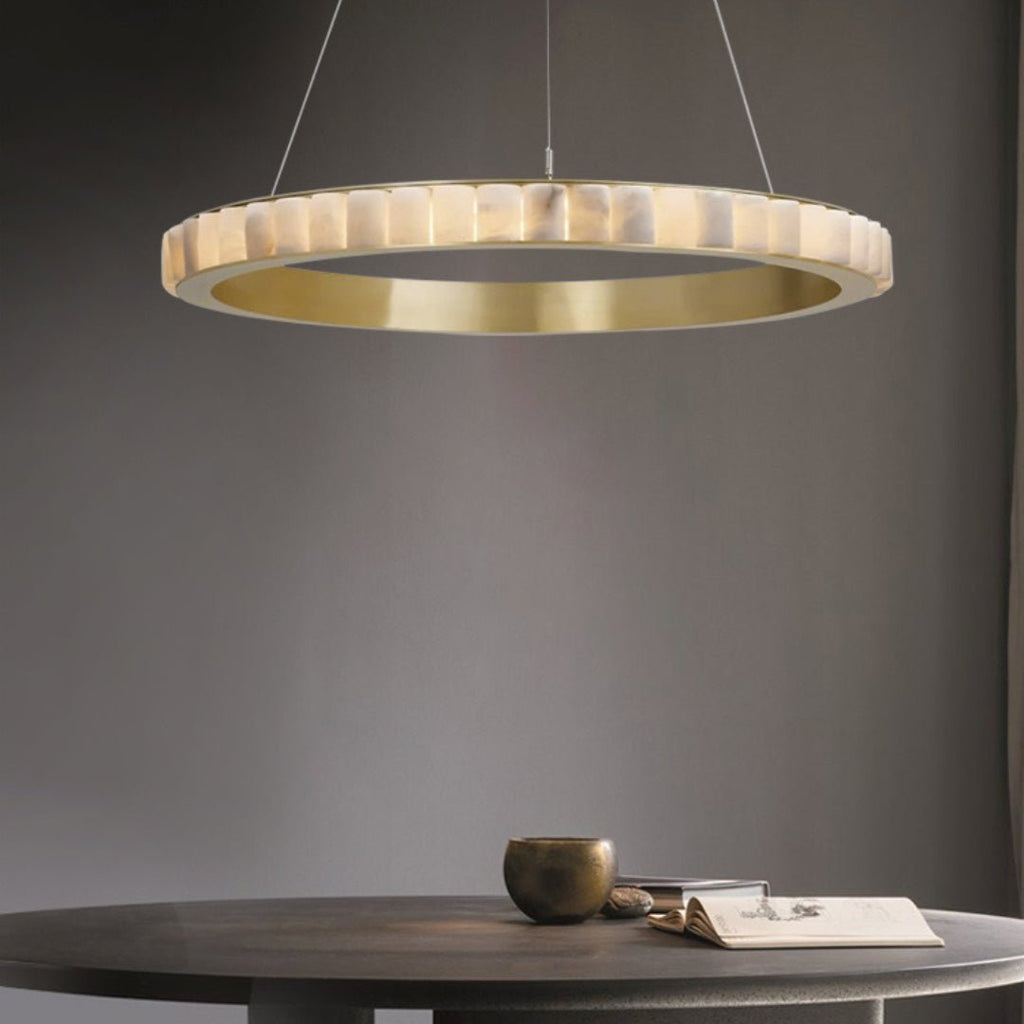 Alabaster Avalon Halo Chandelier – product view 32