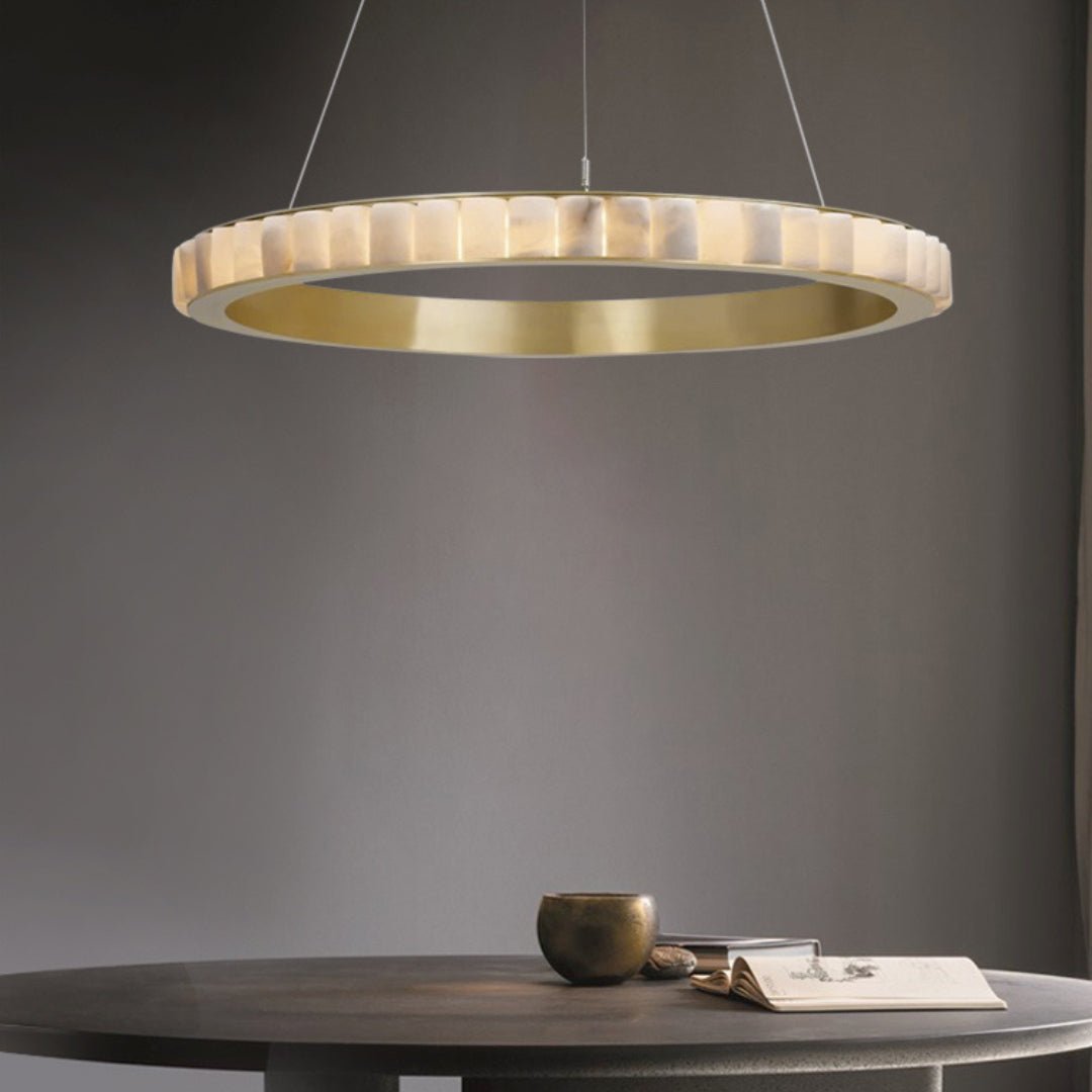 Alabaster Avalon Halo Chandelier – product view 32