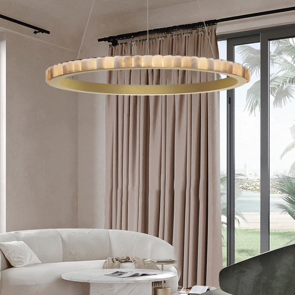 Alabaster Avalon Halo Chandelier – product view 34